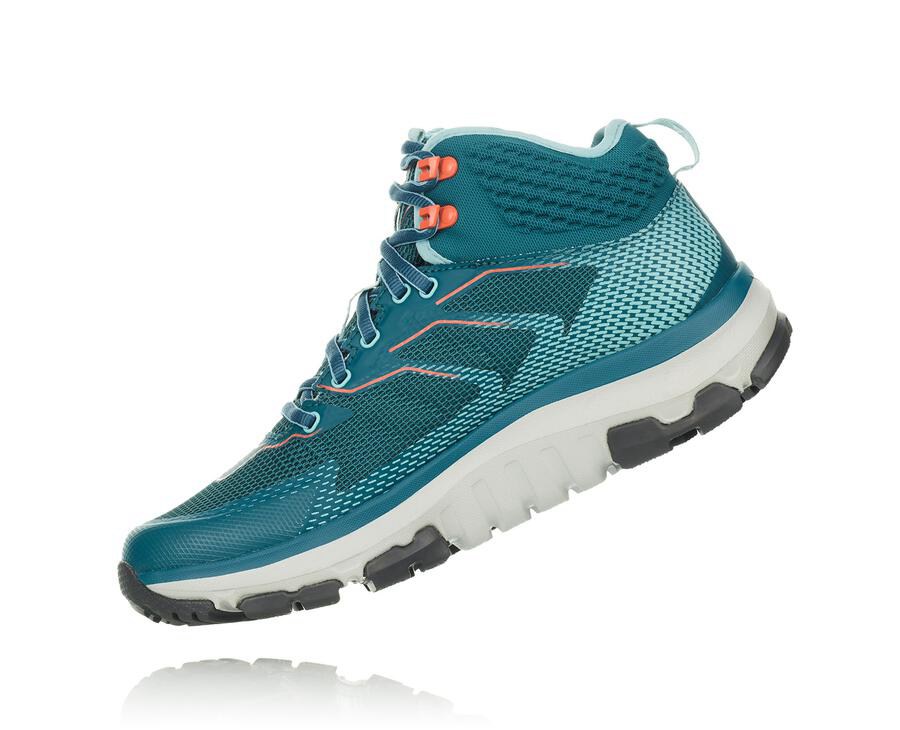 Botas De Montaña Hoka One One Mujer Turquesa - Toa Gore-Tex - GHYT13489